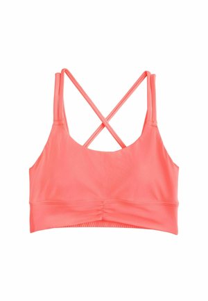Next, REGULAR FIT - STRAPPY BACK MEDIUM IMPACT SPORTS BRA . - Bustier - coral pink