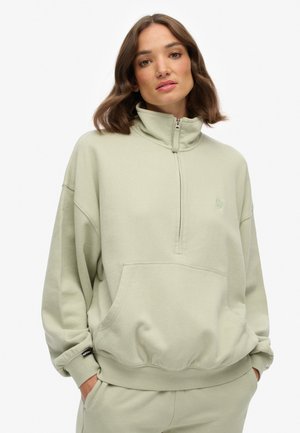 STUDIOS HALF ZIP - Sweater - dusty sage