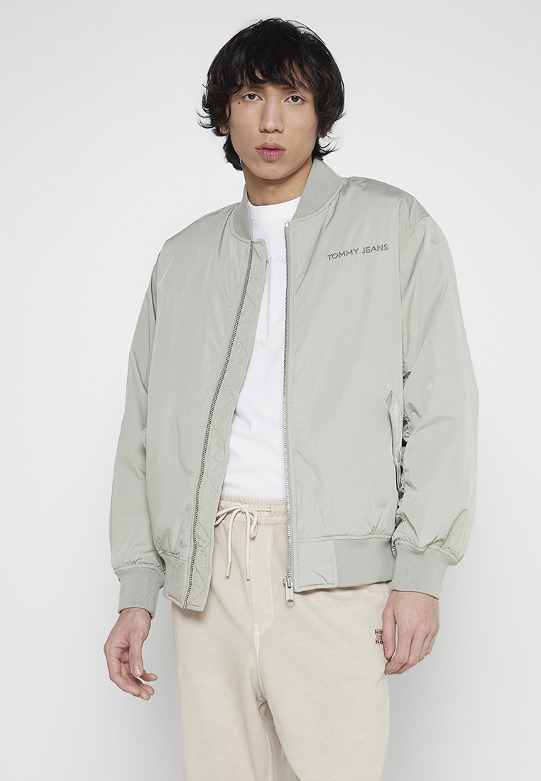 Tommy Jeans Bomberjacks lichtgrijs