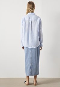 Ipekyol STRIPED PATTERN WITH EMBROIDERY - Button-down blouse - white