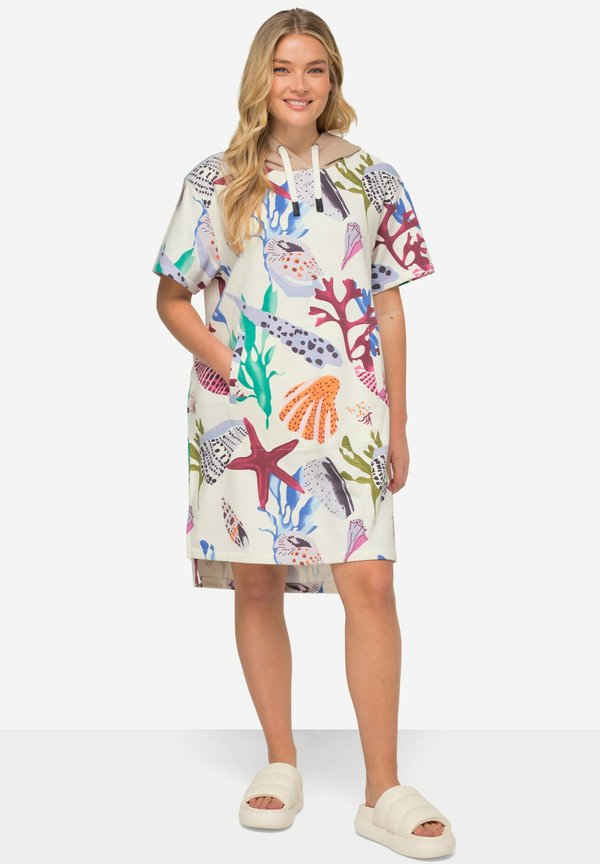 A-LINE MOTIVE KAPUZE HALBARM - Strandaccessoire - dark putty