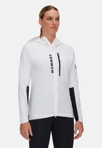 Mammut - AENERGY WB HOODED - Športna jakna - white black Miniaturna slika 1