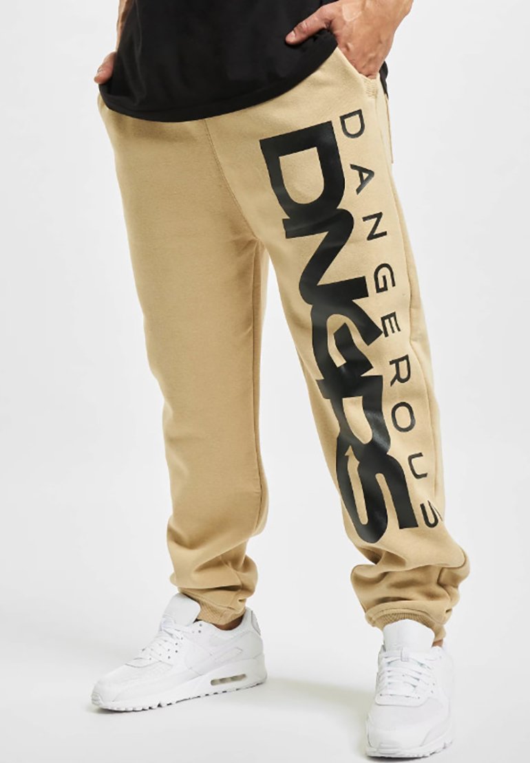 Dangerous DNGRS HERREN CLASSIC - Tepláky - beige