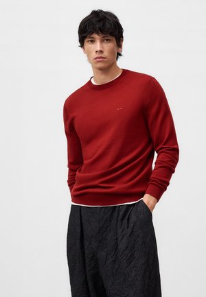 CREW COLLAR  - Sweatshirt - deep red