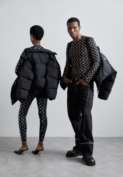 MARINE SERRE SPORT PUFFER COAT UNISEX - Téli dzseki - black