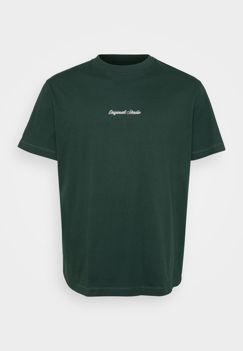 jack & jones T-shirt print donkergroen