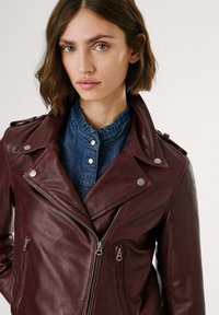 Pepe Jeans SILVIA - Leren jas - merlot red