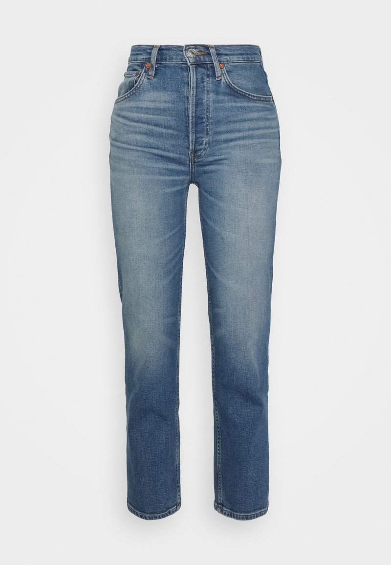 RE/DONE Straight leg jeans blauw denim/bluedenim RE/DONE Straight leg jeans blauw denim/bluedenim