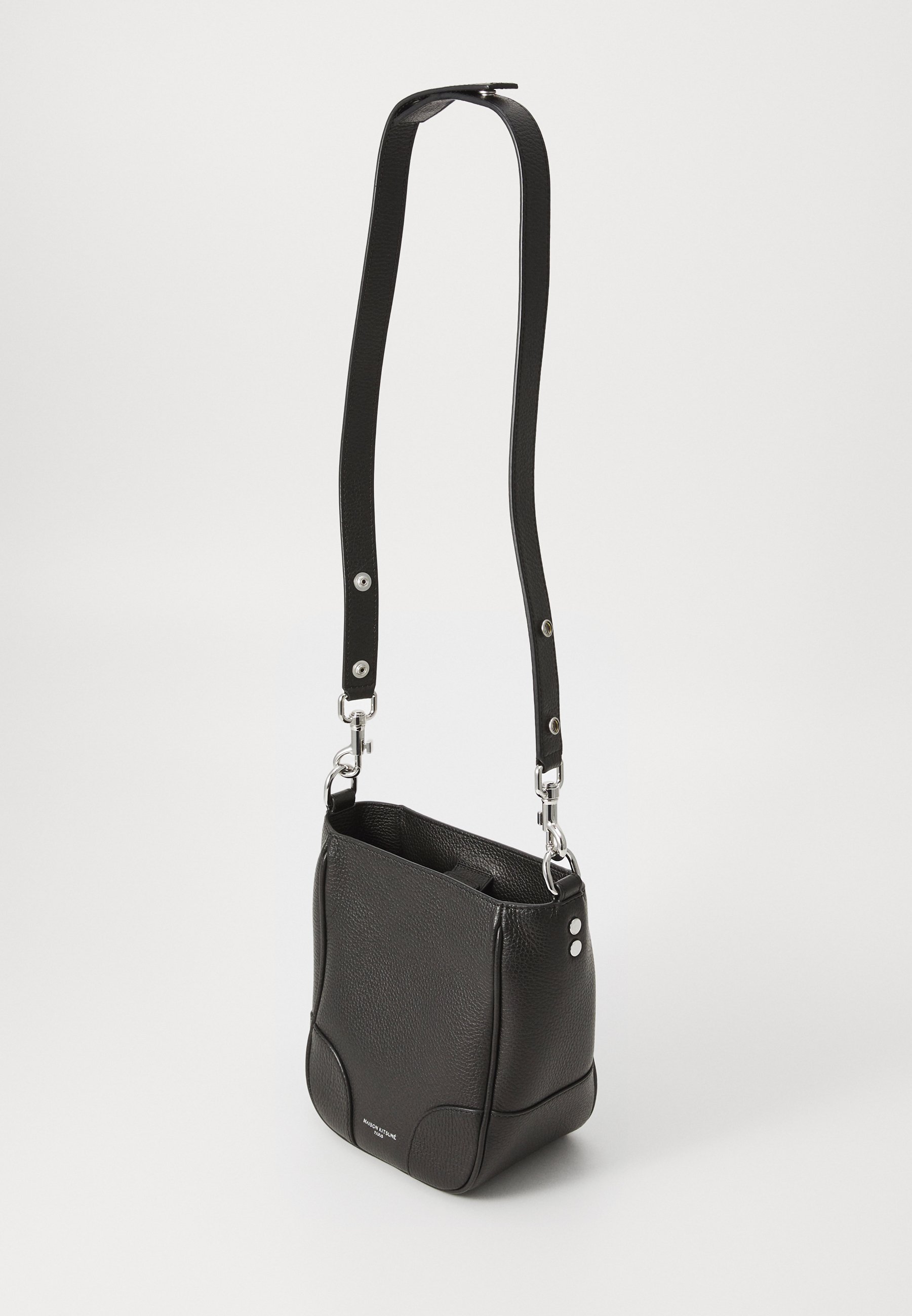 Maison Kitsuné BOOGIE BUCKET BAG - Cross body bag - black