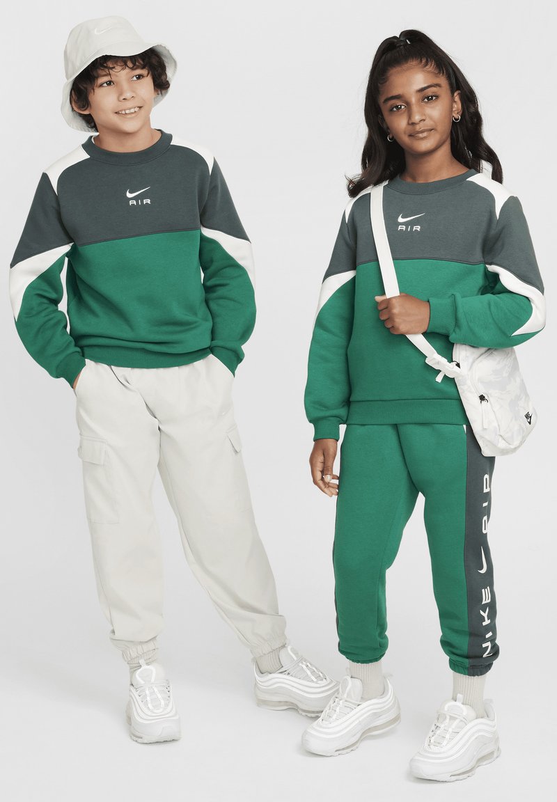 Nike Sportswear AIR CREW UNISEX - Sudadera - malachite vintage green sail sail