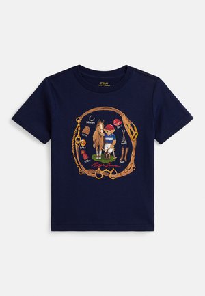 POLO BEAR COTTON JERSEY TEE  2-7Y - T-shirts print - newport navy