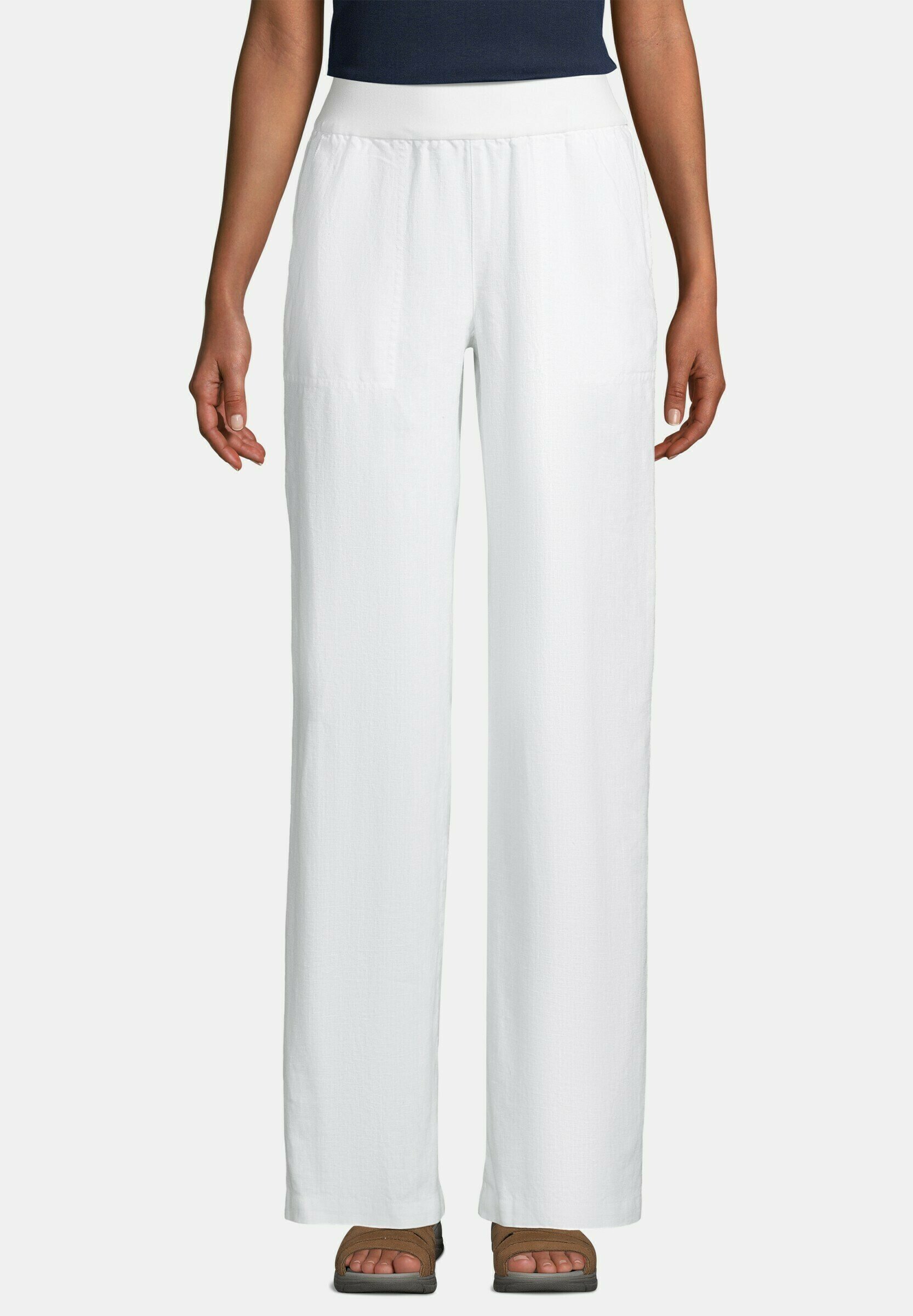 LANDS' END Trousers - white/white 