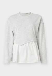 ONLJOHANNA O NECK MIX - Sweatshirt - light grey melange/cloud dancer