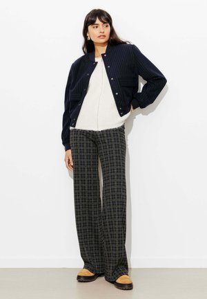 Pantalon classique - imprimé marine