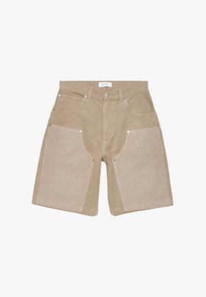 Edwin, DOUBLE KNEE WORKER SHORT - Shorts di jeans - beige