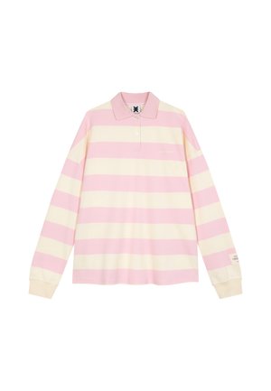 Karo Kauer Label, BEKLEIDUNG POLOSHIRT STRIPED - Poloshirt - pink-creme