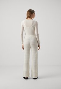 Abercrombie & Fitch WIDE LEG - Hlače - jet stream
