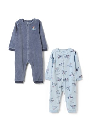 OVS, 2-PACK OF SLEEPSUITS WITH POPPERS - Pyjama - light blue grey