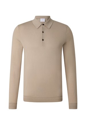 Bogner, BOGNER STRICK-POLO-LONGSLEEVE JAKE - Poloshirts - dunkelbraun