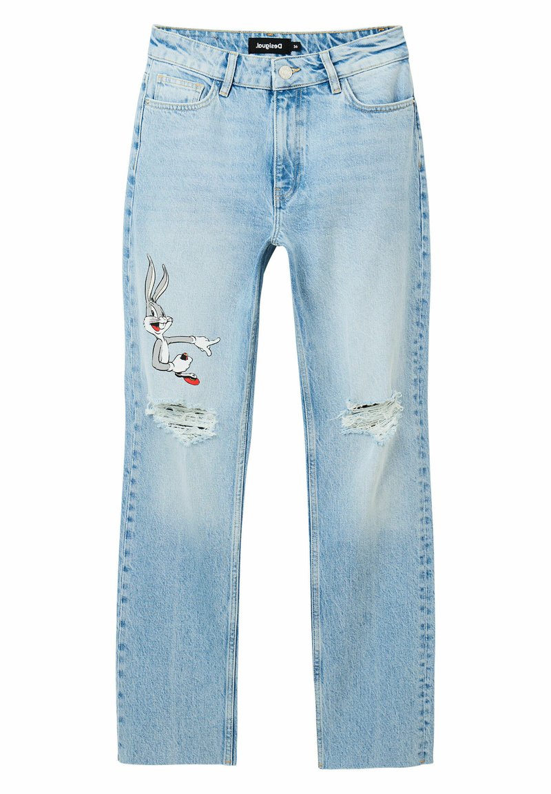 Desigual Straight leg jeans blauw