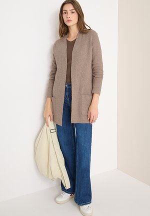 OFFENER STRUKTUR - Cardigan - braun