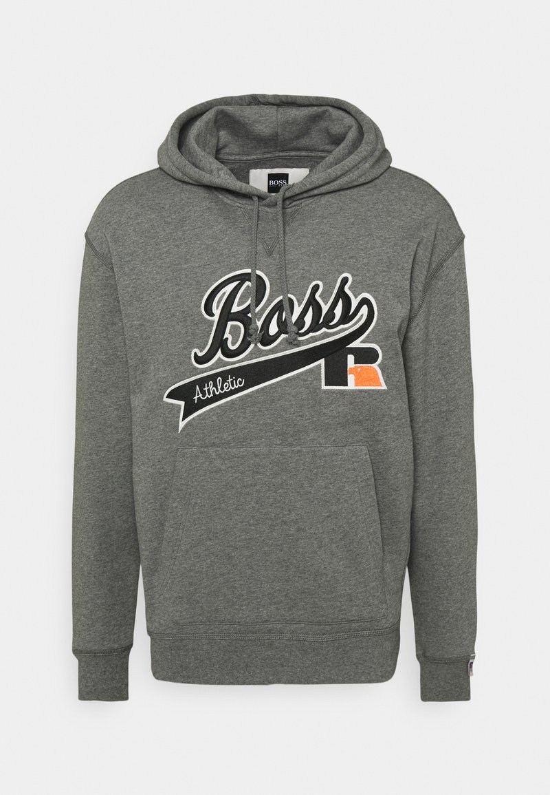 BOSS BOSS X RUSSELL ATHLETIC SAFA - Kapuzenpullover - medium grey/grau -  Zalando.de