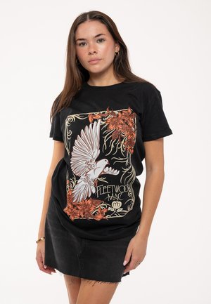 FLEETWOOD DOVE - Print T-shirt - black