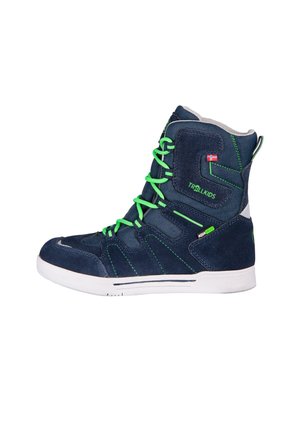TROLLKIDS, KIDS SKANDEN WINTER BOOTS UNISEX - Winter boots - navy bright green