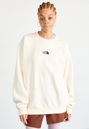 The North Face ESSENTIAL OVERSIZE CREW - Sweatshirt - white dune