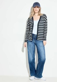 Cecil GESTREIFTER - Cardigan - blau
