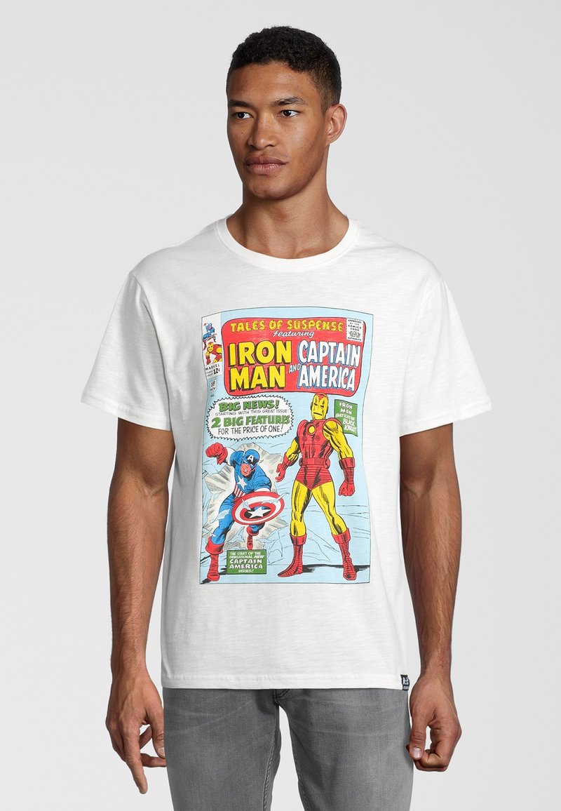 Re:Covered - MARVEL - T-shirt med print - weiß, Förstora