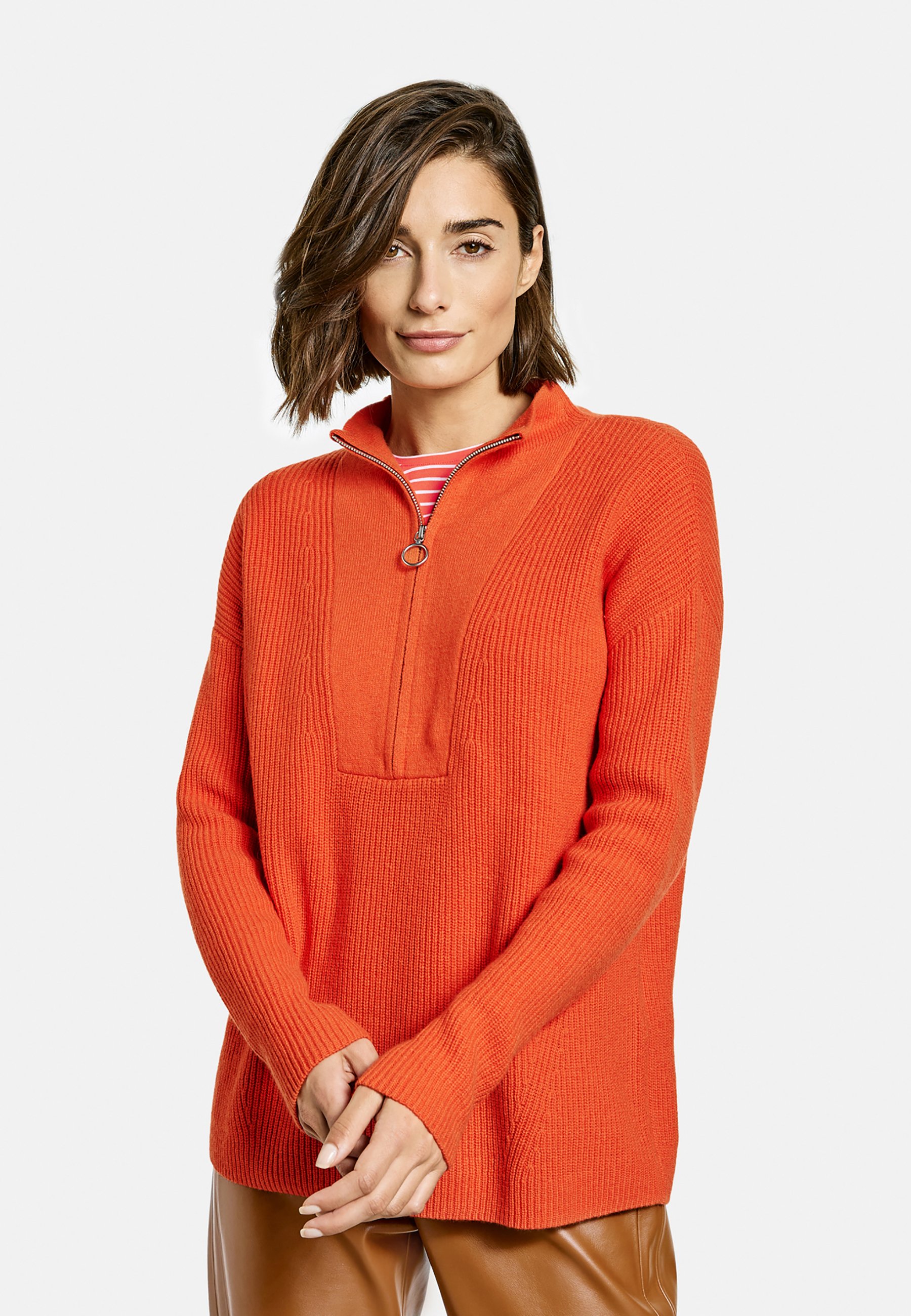 Gerry Weber Zip-up sweatshirt - pumpkin 