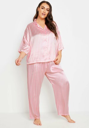 STRIPE SET - Nattøj sæt - pink
