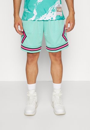 DIAMOND SCRIPT SHORTS - Pantaloncini sportivi - teal/pink