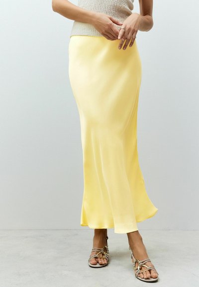 Jupe Longue Crayon Métallisée Satin – Taille Haute Élastique, Idéale Mariage, Soirée, Printemps Été Femme