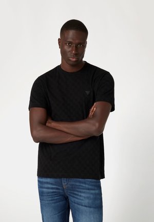 Guess T-Shirt basic - schwarz