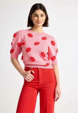 SHORT-SLEEVED - T-shirt con stampa - pink