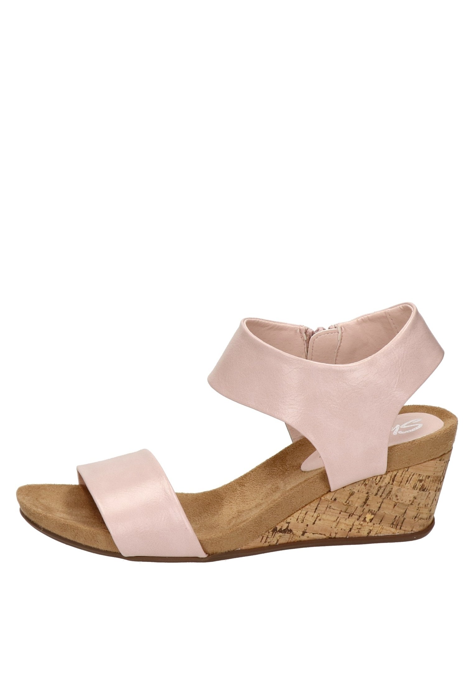Skechers Sandalen met sleehak - roze/donkerroze - Zalando.nl