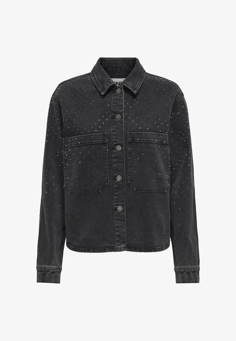 ONLY ONLCASSIE RHINESTONE Jeansjacke washed black/black denim