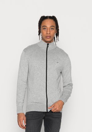 ECOVERO ZIP-THROUGH JACKET - Gilet - mid grey heather