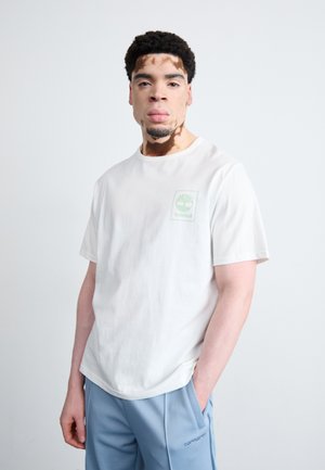 Timberland SHORT SLEEVE BOXES GRAPHIC TEE - Basic T-shirt - white