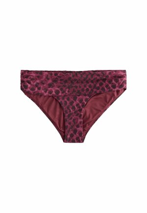 Next, BIKINI BOTTOMS-.  - - Bikinibroekje - berry pink black leopard