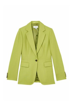 Reiss, REGULAR FIT - JODIE TEXTURED-WEAVE SINGLE-BREASTED SUIT BLAZER . - Blejzer - green