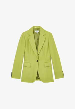 Reiss, REGULAR FIT - JODIE TEXTURED-WEAVE SINGLE-BREASTED SUIT BLAZER . - Blejzer - green