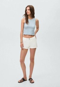 Mango Kids - Denim shorts - off white Thumbnail Image 1