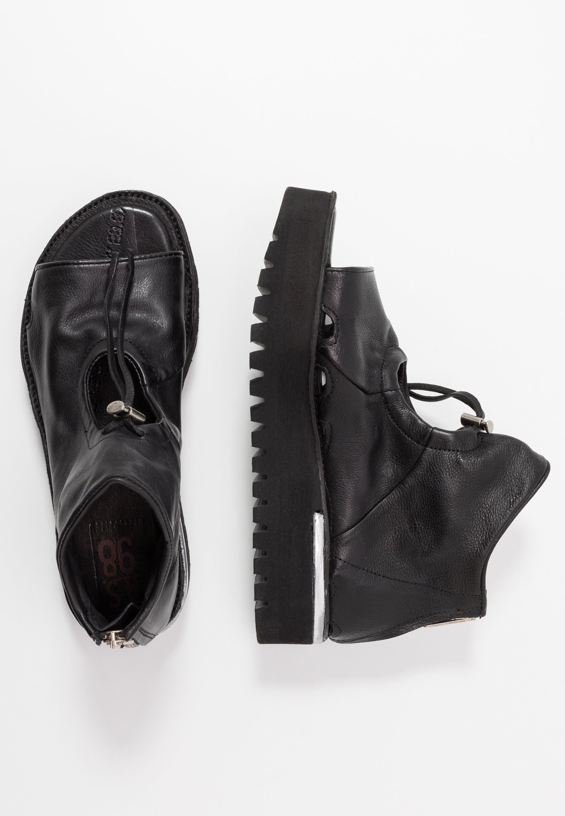 A.S.98 Platåsandaler - nero/argento A.S.98 Platåsandaler - nero/argento