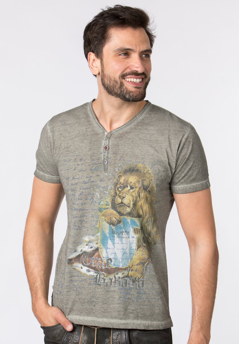 Stockerpoint T-Shirt print - stein