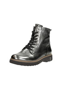 Waldläufer KITOMI - Enkellaarsjes met plateauzool - zilver