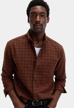 CHECKED - Camicia - redwood