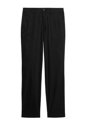 Marks & Spencer REGULAR FIT SUPER LIGHTWEIGHT - Stoffhose - black